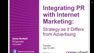 Integrating Public Relations with Internet Marketing  Strategy as it Differs from Advertising