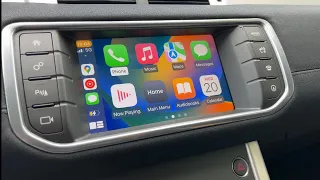 Upgrade your Range Rover screen to wireless CarPlay/Auto & install a Rear camera in a Evoque