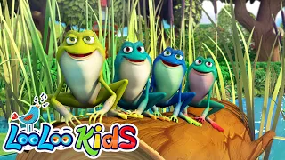 Five Little Speckled Frogs + A Compilation of Children's Favorites - Kids Songs by LooLoo Kids LLK