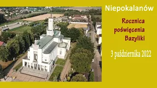 03.10 g.18:00 Msza święta | Rocznica poświęcenia Bazyliki | Transitus | NIEPOKALANÓW – Bazylika