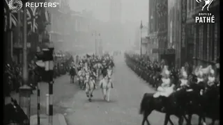 ROYAL: Holland's Queen Juliana visits England (1950)