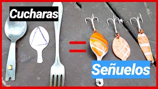 Transformamos 3 CUCHARAS en 3 Señuelos perfectos y baratos 👌🎣