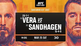 UFC SAN ANTONIO LIVE VERA VS SANDHAGEN FULL FIGHT NIGHT COMPANION & PLAY BY PLAY