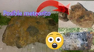 Cómo es un meteorito por dentro? | Partiendo por la mitad posibles meteoritos