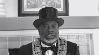 National Grand Master Montgomery 33° discusses the Treaty of PHO & John G. Jones AF&AM
