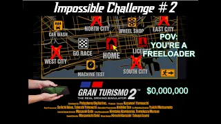 Can I beat Gran Turismo 2 WITHOUT SPENDING a single credit?! (No buying or upgrading cars allowed!)