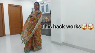 Saree flipping | Beginners saree draping tip | Saree Hacks | Saree Draping | Beautifully