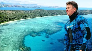 The Hunt for BIG FISH! Spearfishing Fiji's Coral Gardens