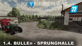 LS22   Tutorial - Hof Bergmann 1.4 - Bullenzucht & Sprunghalle - Wie funktioniert das alles?