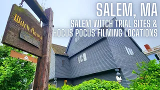 Salem - Hocus Pocus Filming Locations | Salem Witch Trial Sites - haunted  (4K)