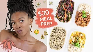 Cheap Vegan Meal Prep on $30/week | Breakfast, Lunch, Dinner, + Snack!