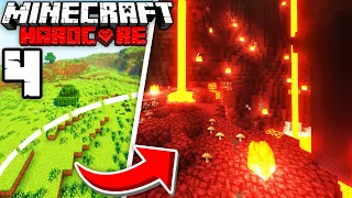 I Transformed The OVERWORLD Into The NETHER In Minecraft Hardcore! (#4)