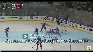 Spectavcular Fly Poke Check By Igor Shesterkin  #Shorts