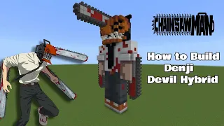 Minecraft | How To Build a Denji Statue From (Chainsaw Man)