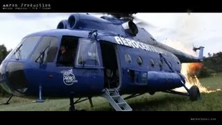 Mil Mi-8T Helicopter Startup / Take Off - Cockpit Onboard Cam