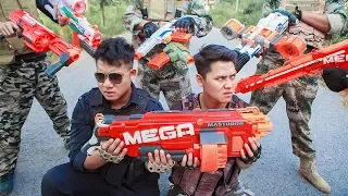 LTT Game Nerf War : Winter Warriors SEAL X Fight Bandits Car Trade Weapon Crime Group