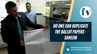 No one can duplicate the ballot papers | 16/11/22
