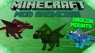 DRAGON MOUNTS (Minecraft Mod Showcase) RIDE DRAGONS