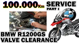 BMW R1200GS Part 1 Valve clearances 100000 km Service  - Hexhead