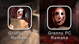 Granny 1.8 Remake PC Vs Mobile Full Gameplay - Granny 1.8.1 Remake