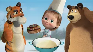 Masha and the Bear Pizzeria - Make the Best Homemade Pizza for Your Friends! cartoons for kids 161