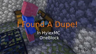 Hylexmc.net: Dupe Bug Report - Found by Not_SANGO_ALT + nhix (Patched)