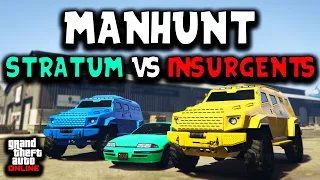 GTA V Manhunt! | Stratum VS Insurgents (with @HarmNone and @gtanpc)