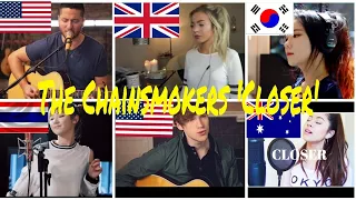 Who sing it better?| The Chainsmokers-Closer ft. Halsey | Usa vs UK vs South Korea vs Australia vs T