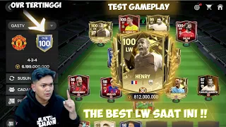 TEST GAMEPLAY LW TERMAHAL DI FC MOBILE ,THIERRY HENRY ICON LEVEL DAN EVO MAX!! - FC MOBILE 23
