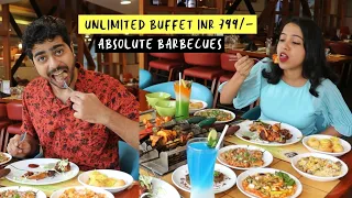 UNLIMITED VEG & NON VEG BUFFET | Absolute Barbecues Powai | Anagha Mirgal | Indian Food | Food Vlog