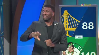 Monte Poole & Festus Ezeli reacts to Celtics overtake Warriors in 140-88 blowout