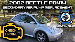 2002 Volkswagen Beetle  P0414 FIXED - Secondary Air Injection Pump Replacement - VW Beetle 1.8 Turbo
