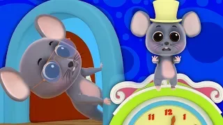 Хикори Дикори Док | Детский детский сад детей | Childrens Songs | Baby Rhymes | Hickory Dickory Dock