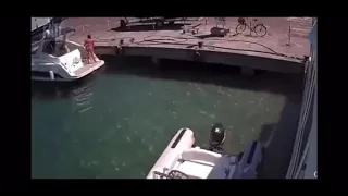 Boat Explodes at Dock in Italy (Fixed Audio)