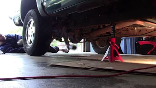 Diagnosing and Repairing Exhaust At Home. DIY. No Welding, All Parts In Stock. Chevy Truck.