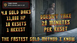 (Patched - No Longer Works) Time Spent in Jail Award (Earn 4.0 Gold & 11k XP) - Red Dead Online