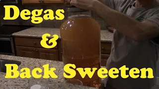 Making Apple Cider Wine - Part 3 - Degas and Back Sweetening