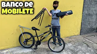 DEI UM BANCO DE MOBILETE PARA BIKE DO MENOR