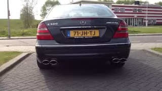 Mercedes E500 AMG w211 rev + acceleration brutal v8 sound