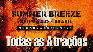 Todas as Atrações do Summer Breeze Brasil 2023
