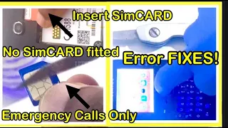 "Solving SIM Card Woes: Say Goodbye to Insert SIM and Emergency Calls Only Errors! SimCARD SOS Fixes