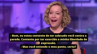 Jordan Peterson deixa a jornalista que tentava ataca-lo literalmente sem palavras (Legendado).