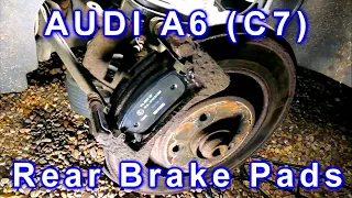 Audi a6 c7 Rear Brake Pad Replacement