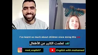 interesting conversation with a native british teacher who have visited morocco