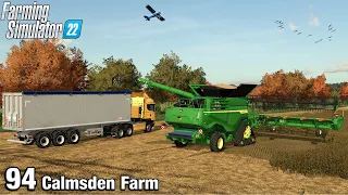 FIRST JOB FOR THE NEW COMBINE - Farming Simulator 22 FS22 Calmsden Farm Ep 94