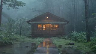 Beat Insomnia And Sleep Well In 5 Minutes With Heavy Rain In The Forest | Rain Sounds For Sleeping