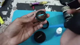 tutorial cara membersihkan optik berjamur lensa YONGNUO 50mm