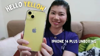 iPhone 14 Plus Yellow Unboxing | from FNAC Doha Qatar [ TREND]