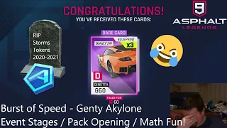 Genty Akylone Burst of Speed and Pack opening (10k Tokens) - Asphalt 9 Legends - Nintendo Switch