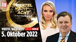 🔴 Viertel nach Acht – 5. Oktober 2022 | u.a. mit Uwe Dorendorf und Nena Schink